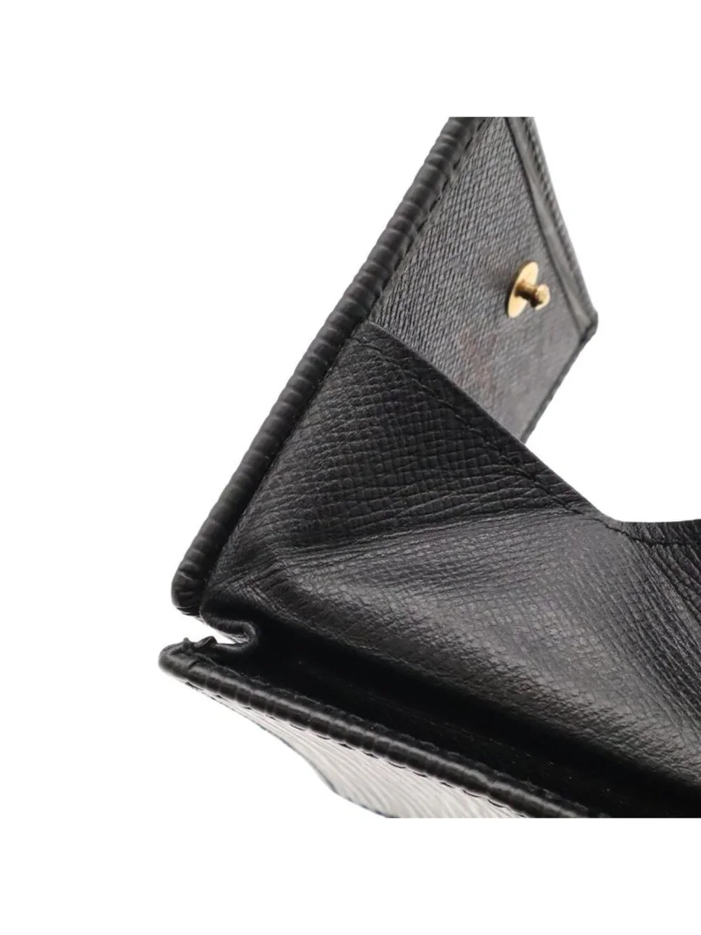 Louis Vuitton Epi Porte Monnaie Boite Coin Purse Square Shape Leather Noir Black